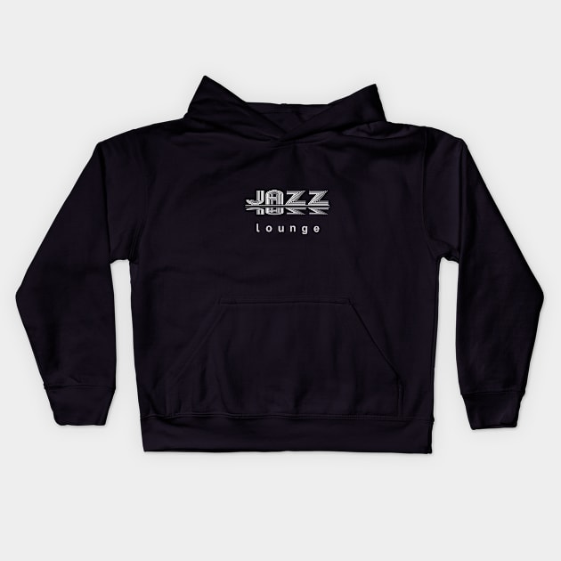 JAZZ LOUNGE, a perfect design for lovers of jazz and all things music Kids Hoodie by HuskyGearDesigns